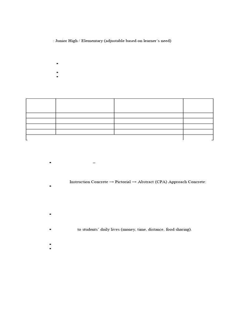 Student Learning Recovery Plan in Mathematics 1 | PDF | Mathematics ...