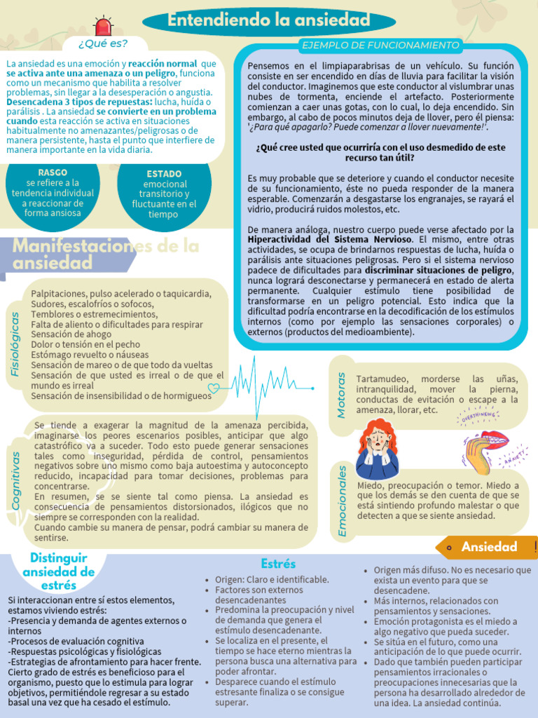 Comprendiendo la Ansiedad y Estrés | PDF | Ansiedad | Estrés (biología)