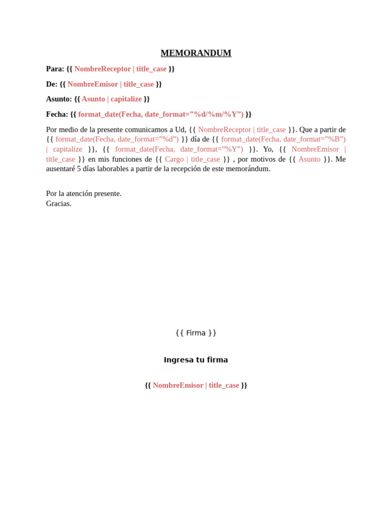 Memorandum 4 | PDF