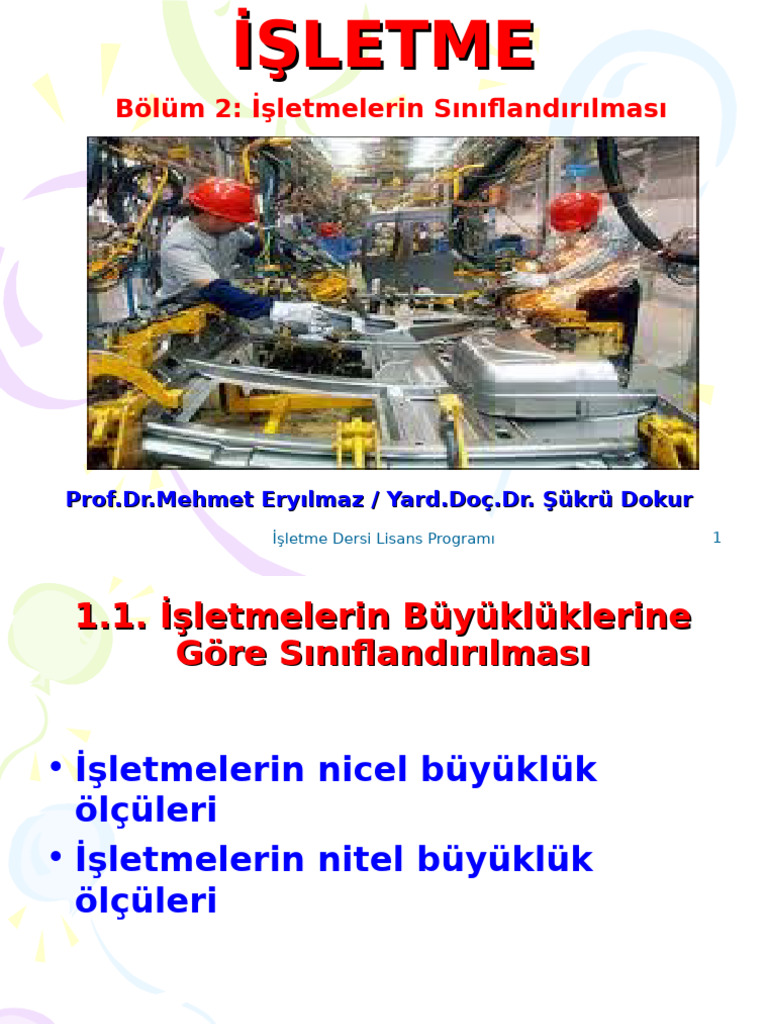 İşletme Kuram Ve Pratik 2 | PDF
