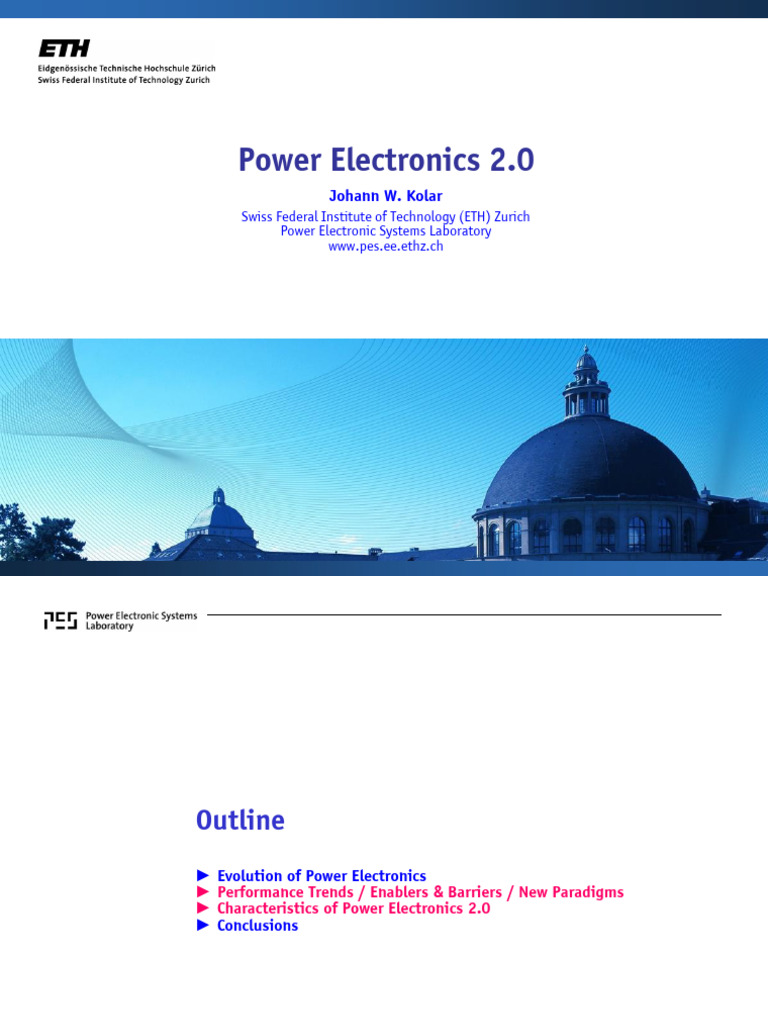 Power Electronics 2.0 Overview by Kolar | PDF | Power Electronics ...