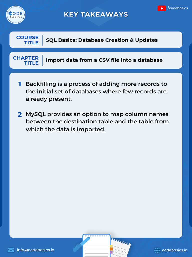 Import CSV Data into MySQL Database | PDF