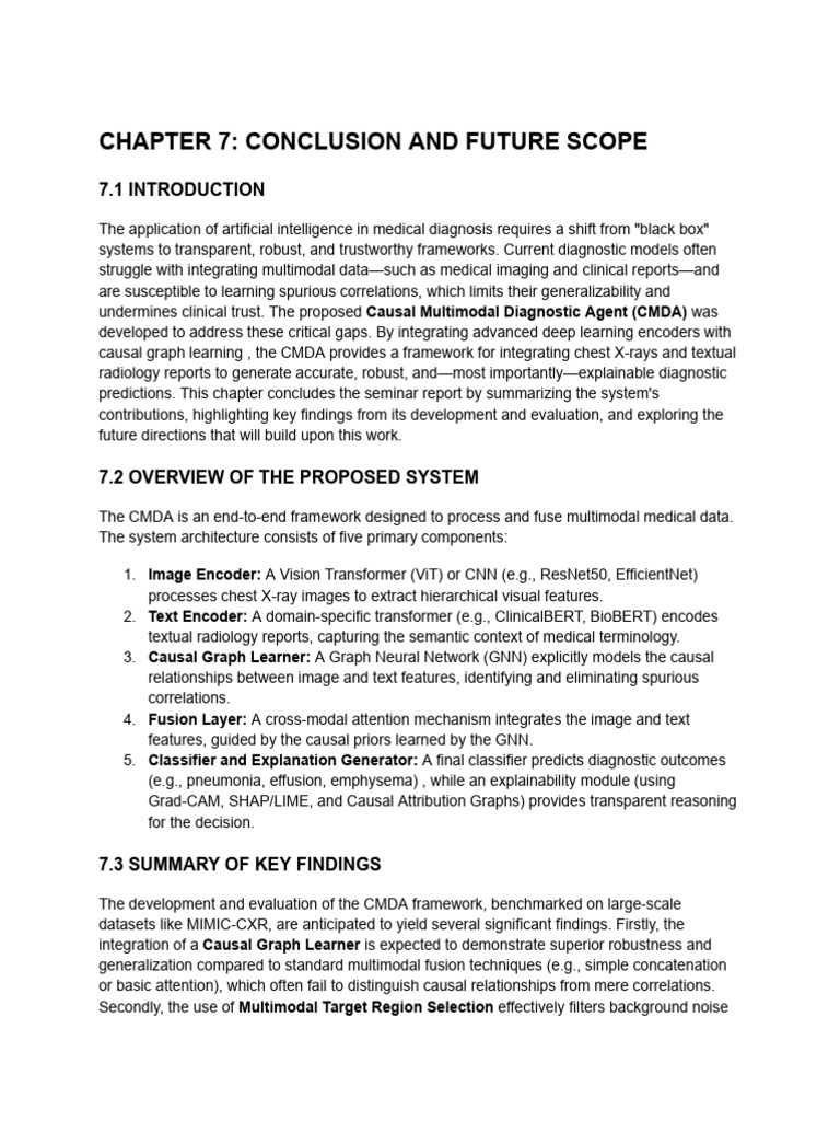 Chapter 7 - Conclusion and Future Scope | PDF | Artificial Intelligence ...