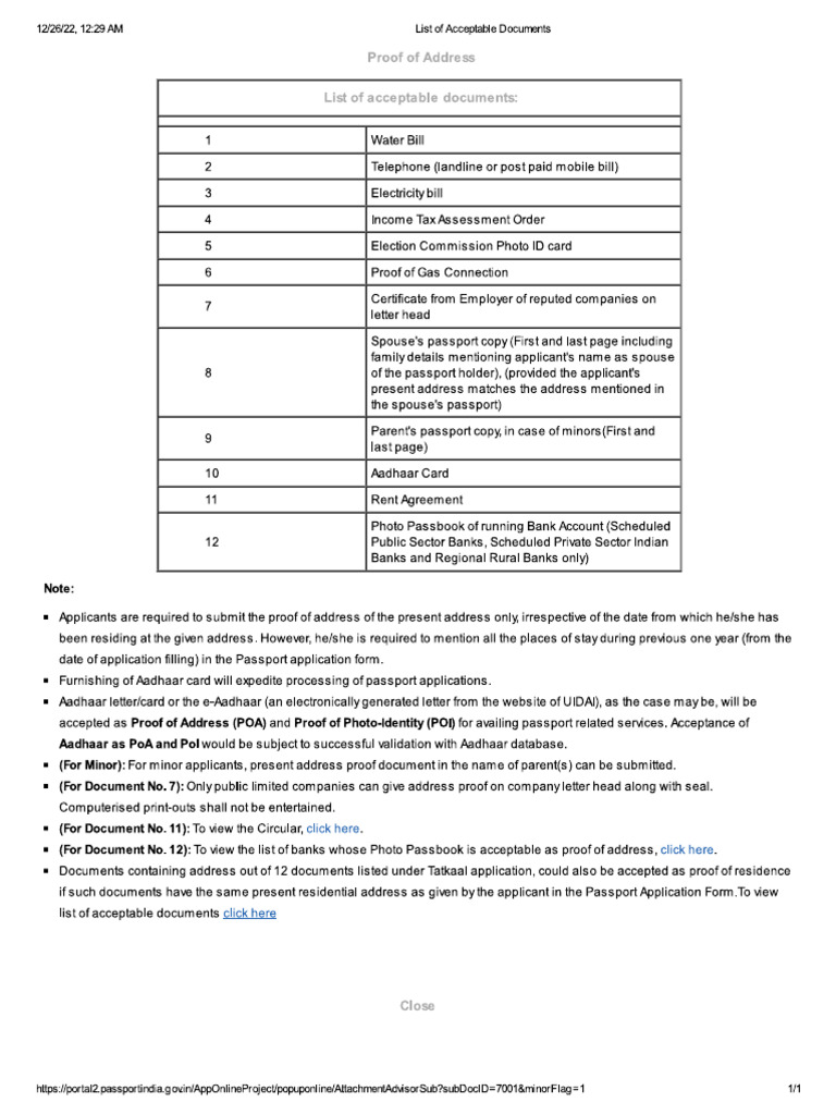Address Proff Required | PDF