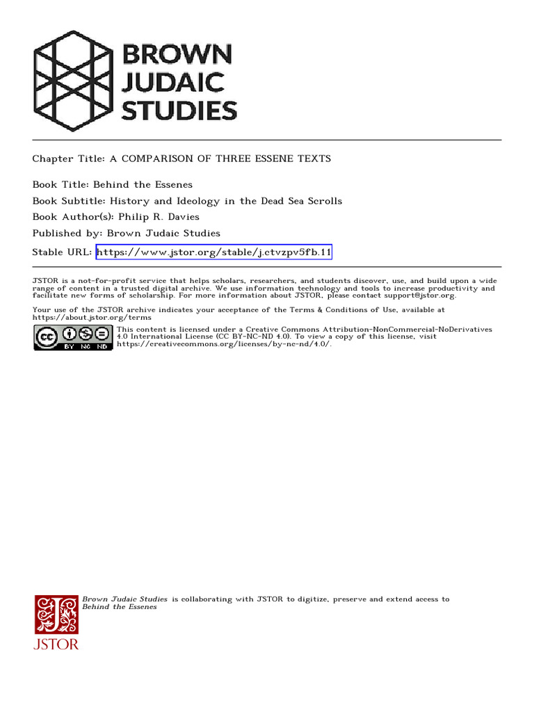 Comparing Three Essene Texts | PDF | Book Of Enoch | Ten Commandments