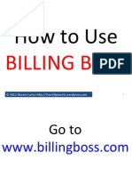How To Use Billing Boss