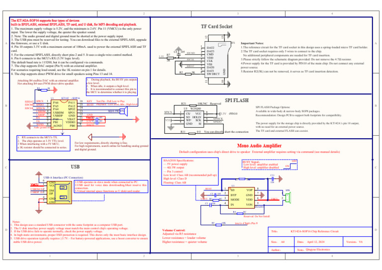 KT142A-SOP16 USB Chip Circuit Guide | PDF | Usb | Manufactured Goods