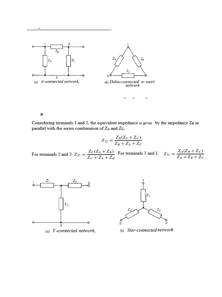 Delta to Star Transformation Explained | PDF