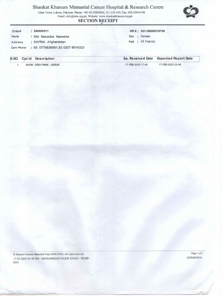 Medical Report 4 | PDF