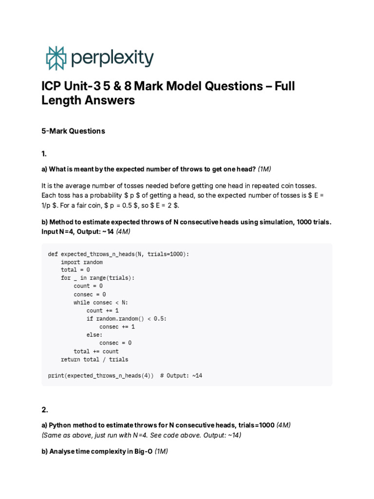 ICP Unit-3 5 & 8 Mark Model Questions - Full Lengt | PDF | Prime Number ...