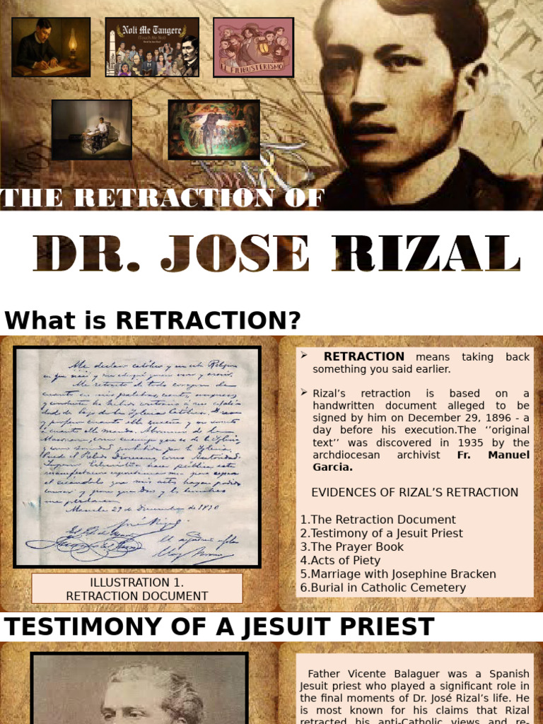 Retraction of Rizal Group 2 Rep. 3-1 | PDF