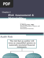 Financial Statement vs Assertion Level Risks | PDF | Audit | Risk