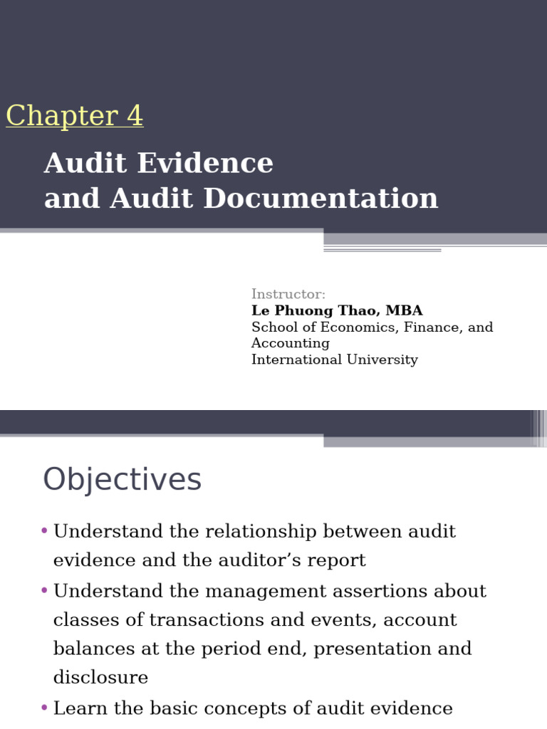 Understanding Audit Evidence and Procedures | PDF | Audit | Internal ...
