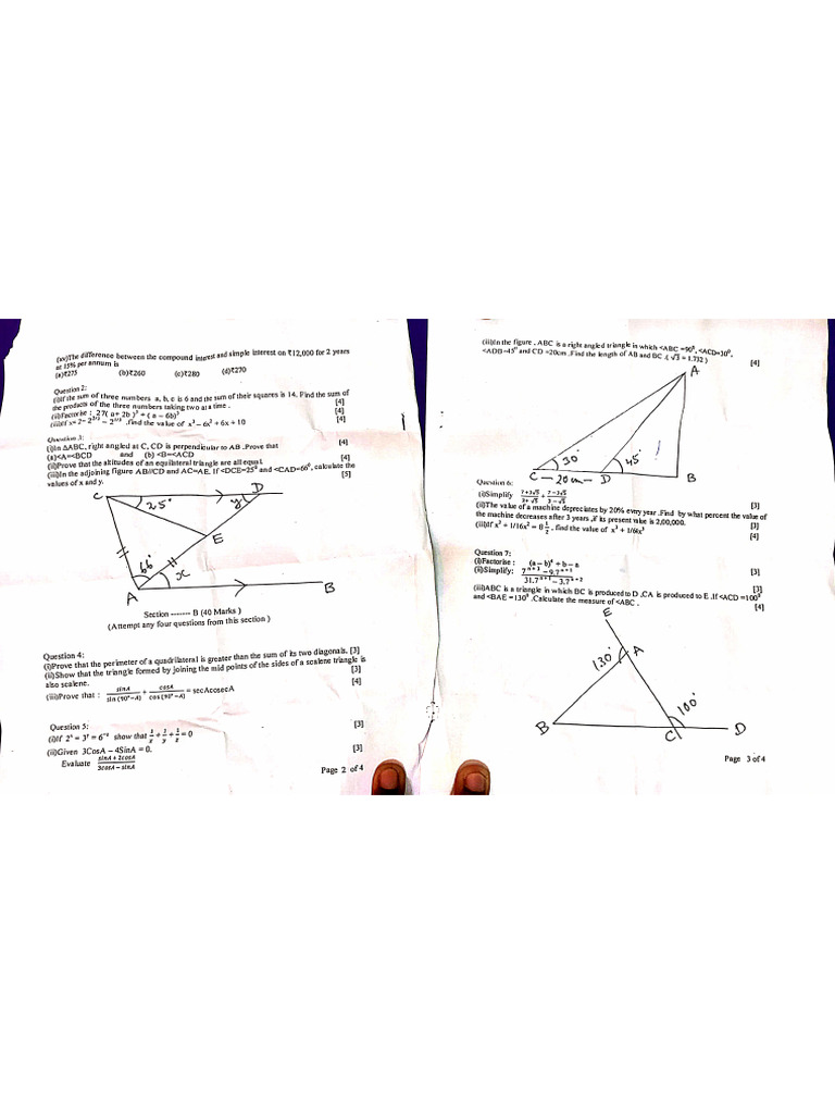 Test Paper - 1 | PDF