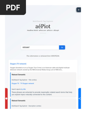 VERSANT - MultiSearch Tag Explorer