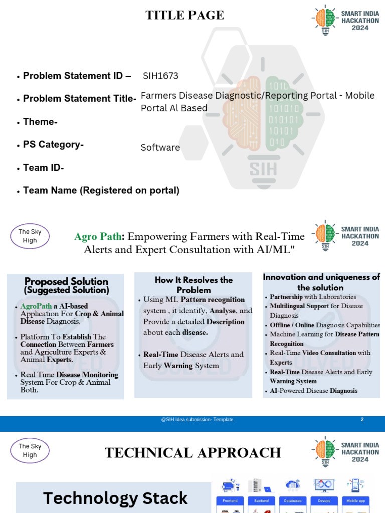 Final Wala Final SIH2024 - IDEA | PDF | Agriculture | Artificial ...