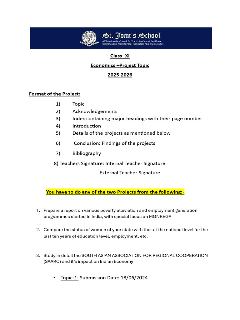 Sjs 11 Economics Project_250618_144958 | PDF
