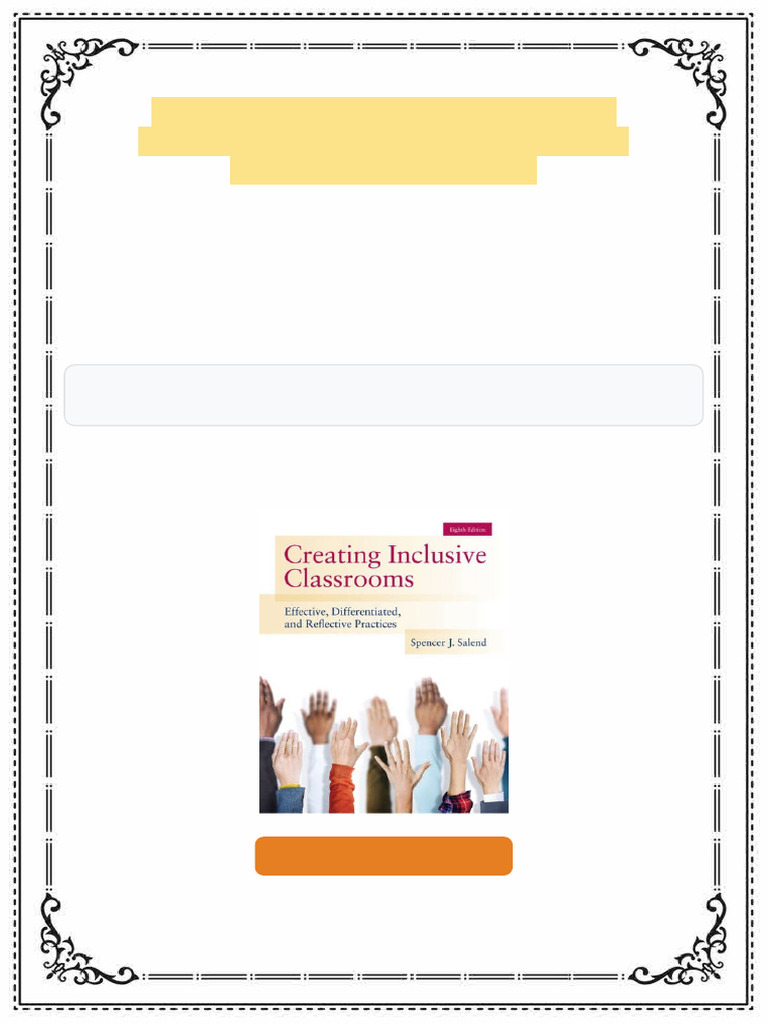 Creating Inclusive Classrooms Effective Differentiated and Reflective ...