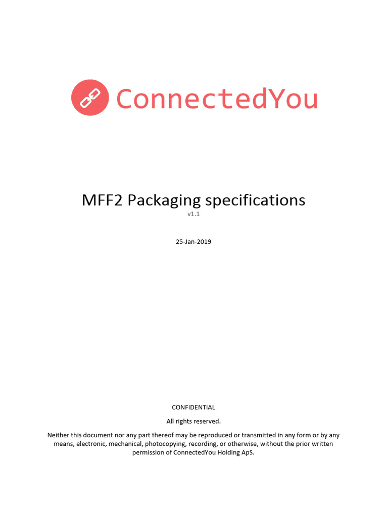 MFF2 Packaging Specifications Guide | PDF | Computing
