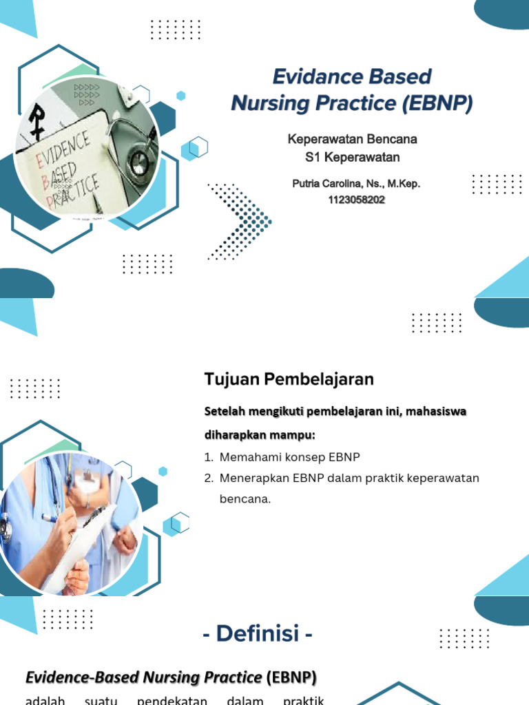 Kep. Bencana - Evidance Based Nursing Practice | PDF