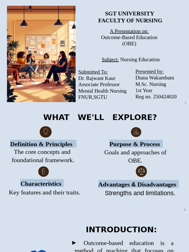Obe Presentation Final Main - 1 | PDF | Learning | Cognition