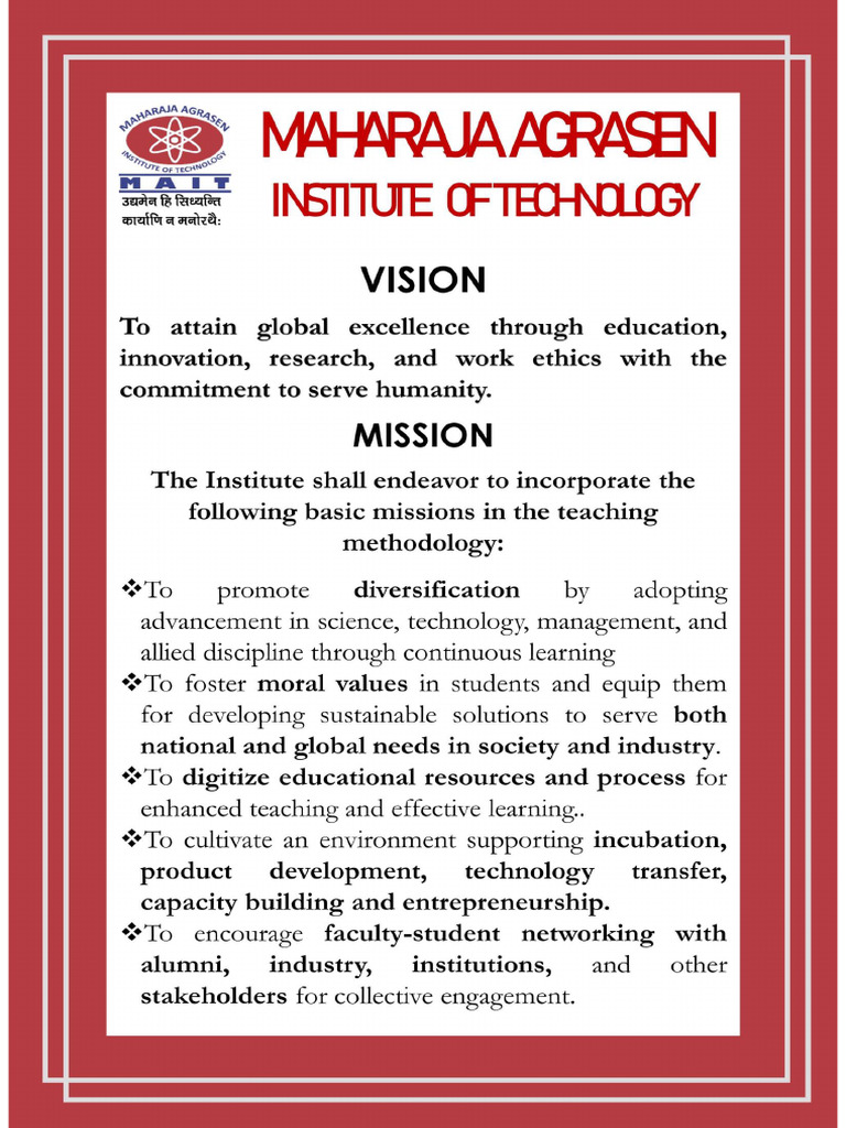 Vision Mission | PDF