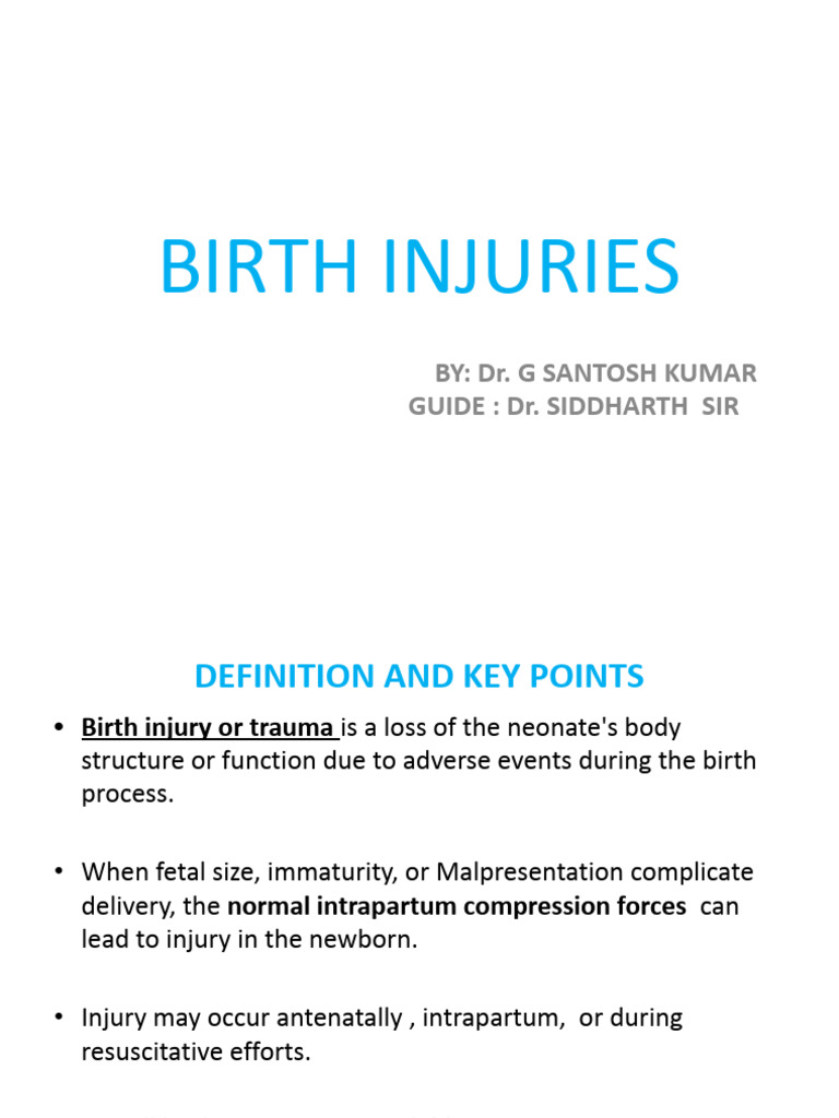 Understanding Birth Injuries in Newborns | PDF | Human Nose | Childbirth