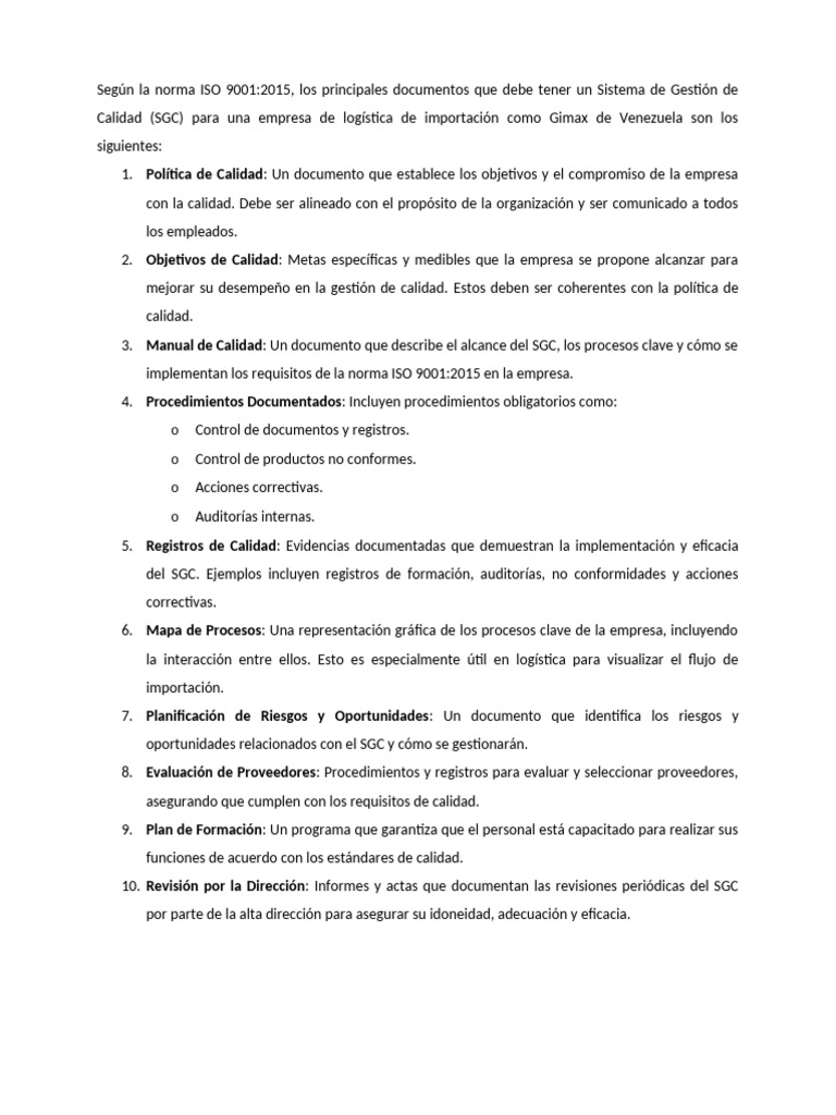 Según La Norma ISO 9001 | PDF | Calidad (comercial) | Business