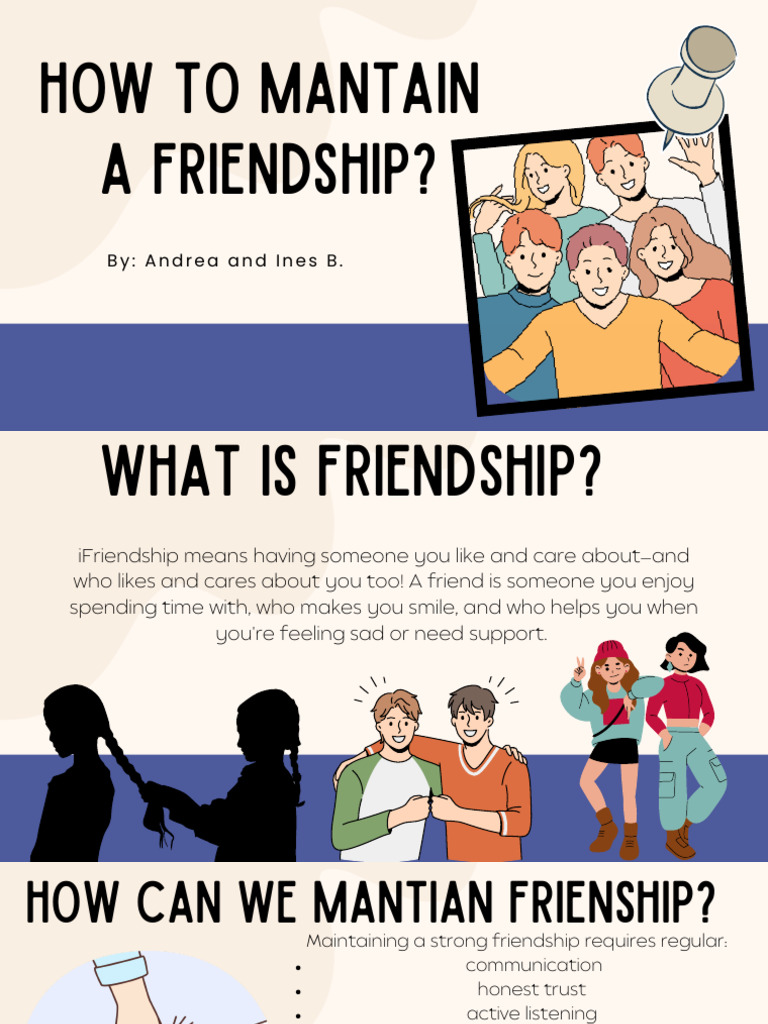 Tips for Maintaining Friendships | PDF | Friendship