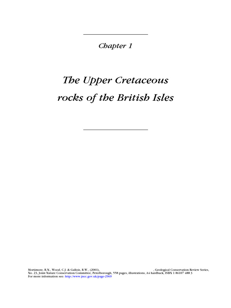 Upper Cretaceous Rocks in Britain | PDF | Cretaceous | Chalk
