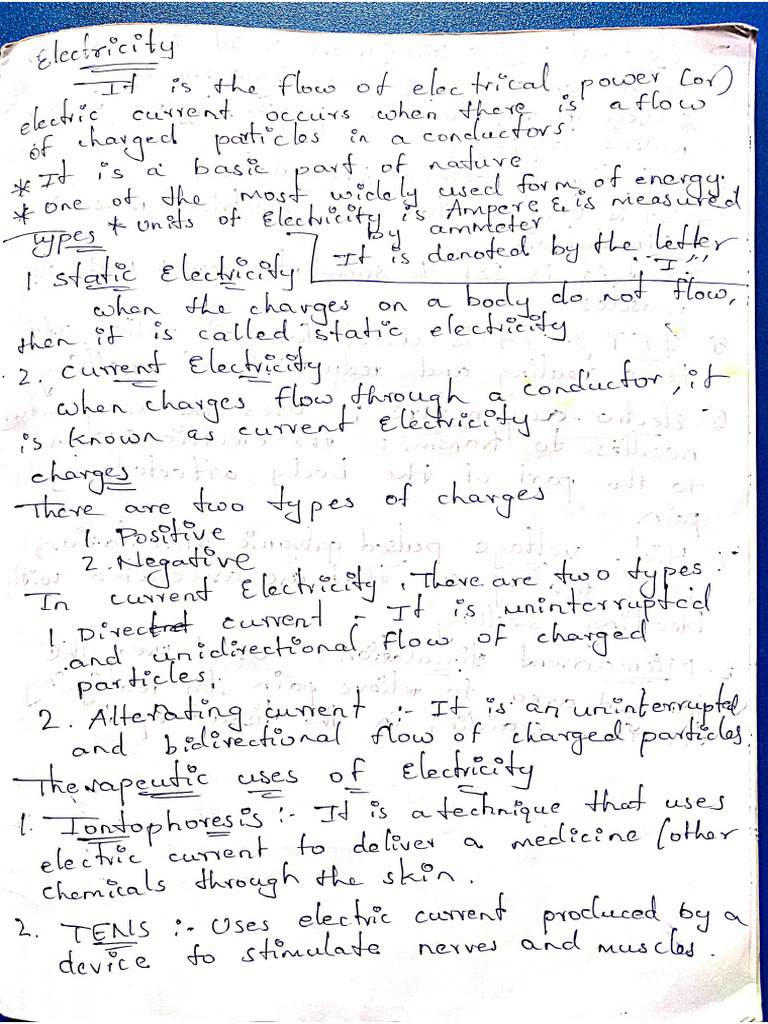 Physics Topics of Electrotherapy | PDF