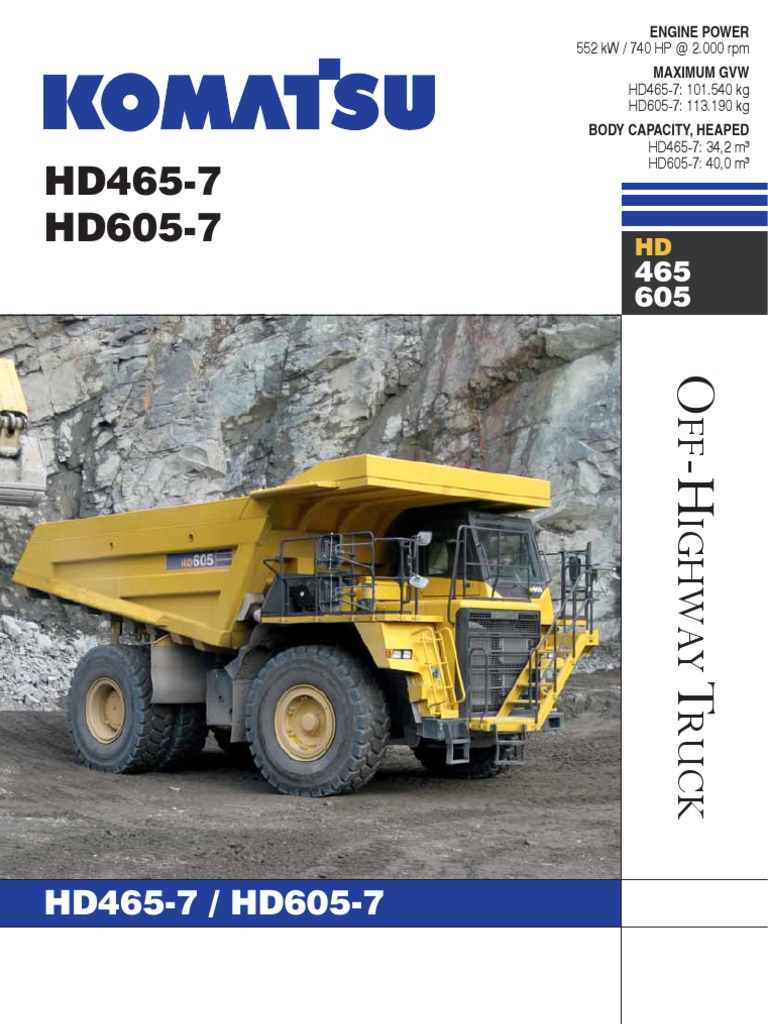 Komatsu HD465 | PDF | Transmission (Mechanics) | Automatic Transmission
