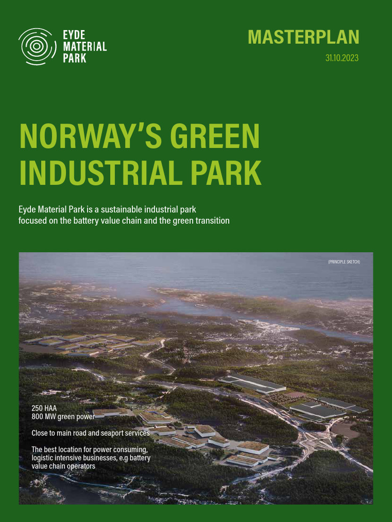 Eyde Material Park Masterplan Overview | PDF | Supply Chain | Logistics