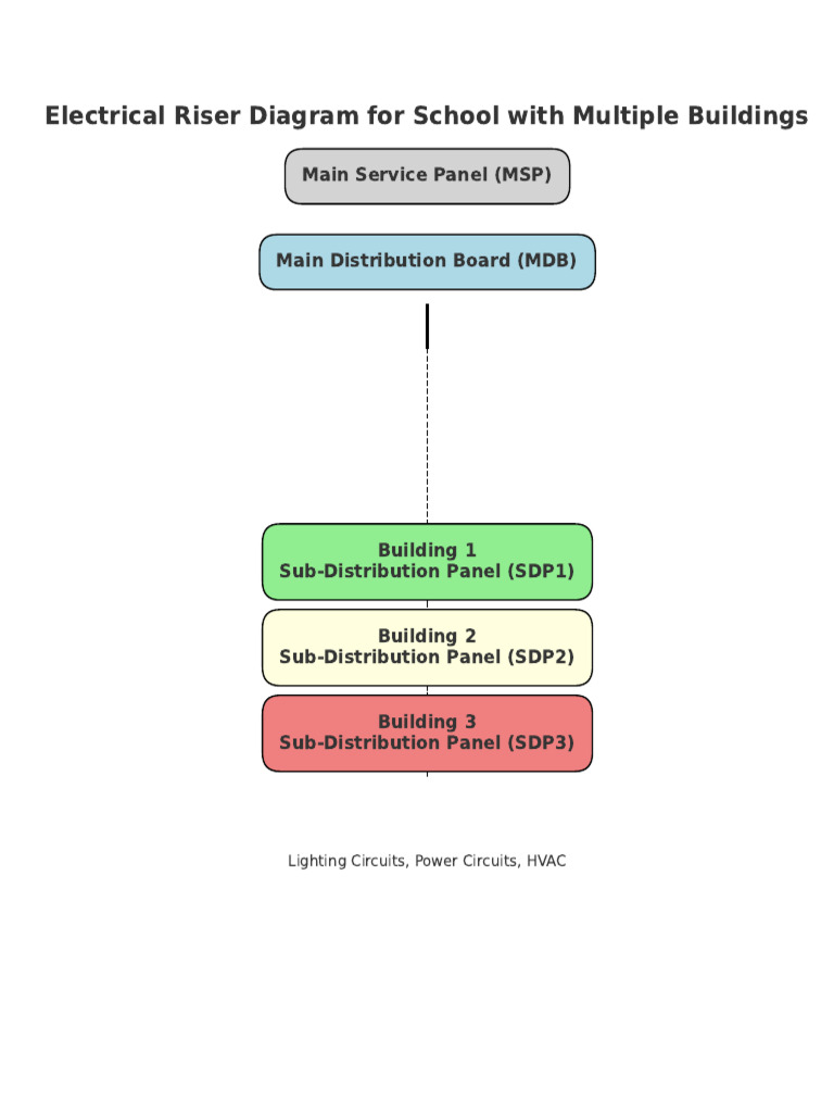 Electrical Riser Diagram School | PDF