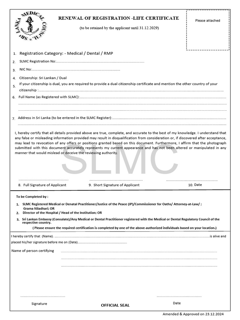 Edited Specimen Renewal of Registration | PDF