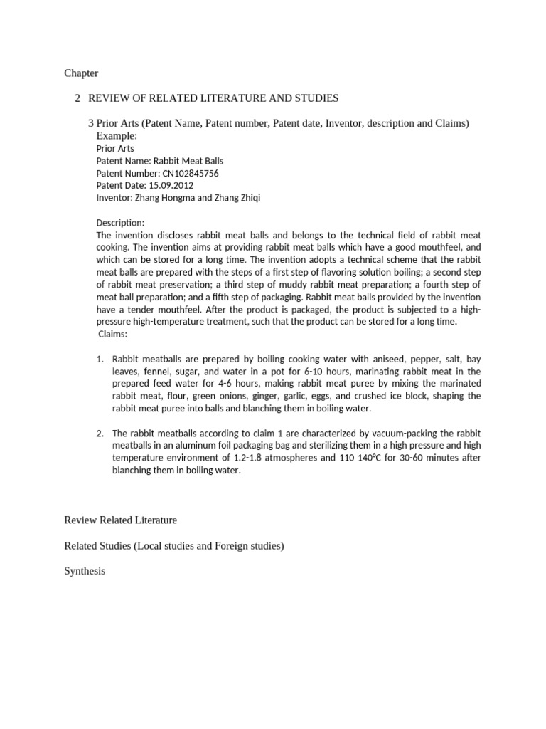 RRL With Prior Arts Example | PDF