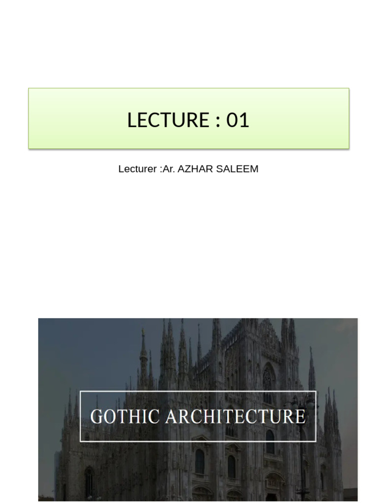 History of Architecture III | PDF | Gothic Architecture | Vault ...