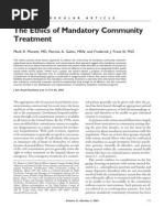 The Ethics of Mandatory Community Treatment