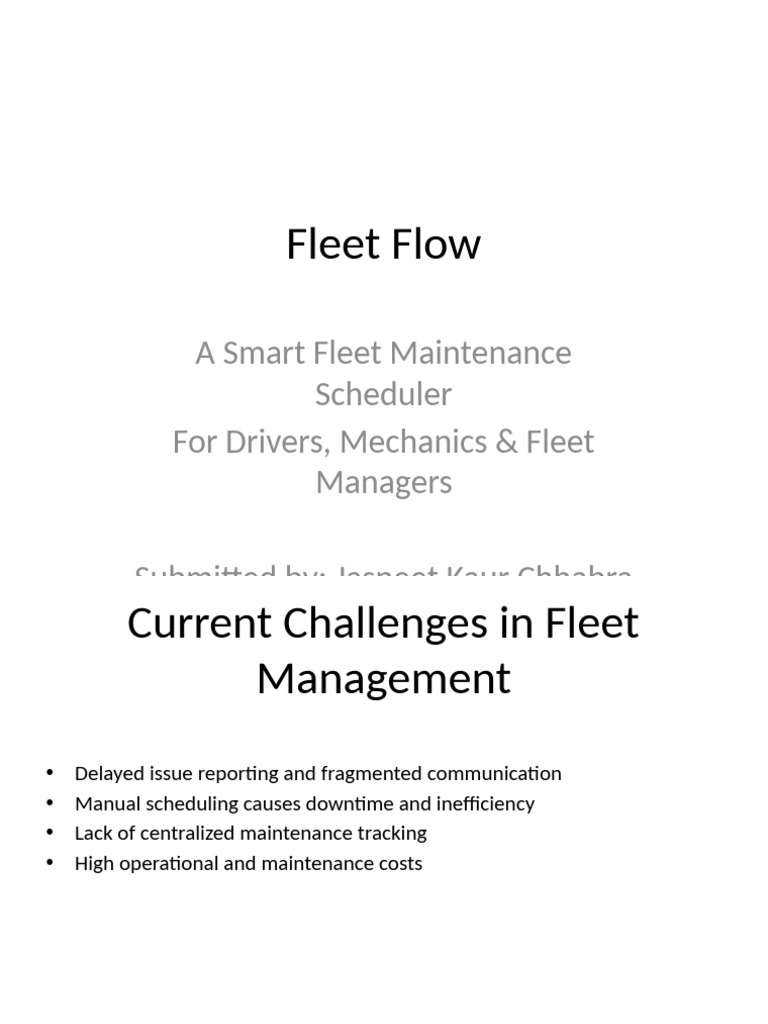 FleetFlow Placement Presentation | PDF