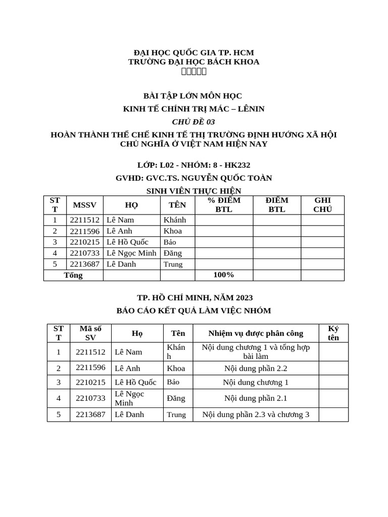 Btl Ktct Bản Chính | PDF
