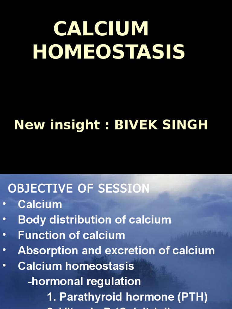 Hormonal Regulation of Calcium Homeostasis | PDF | Vitamin D ...