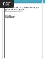 LED - Device Performance Characteristics