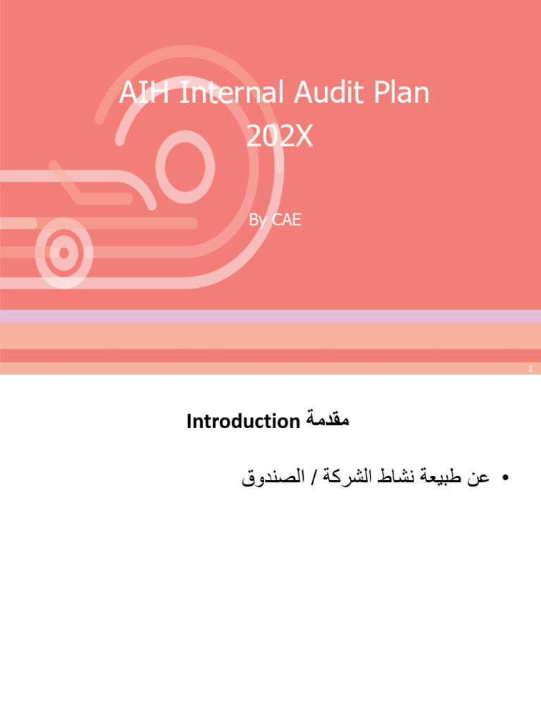 Internal Audit Plan Overview 202X | PDF | Internal Audit | Audit