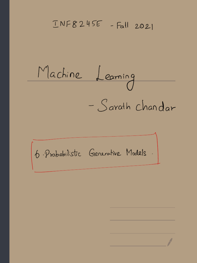 Generative Models in Machine Learning | PDF | Multivariate Statistics ...