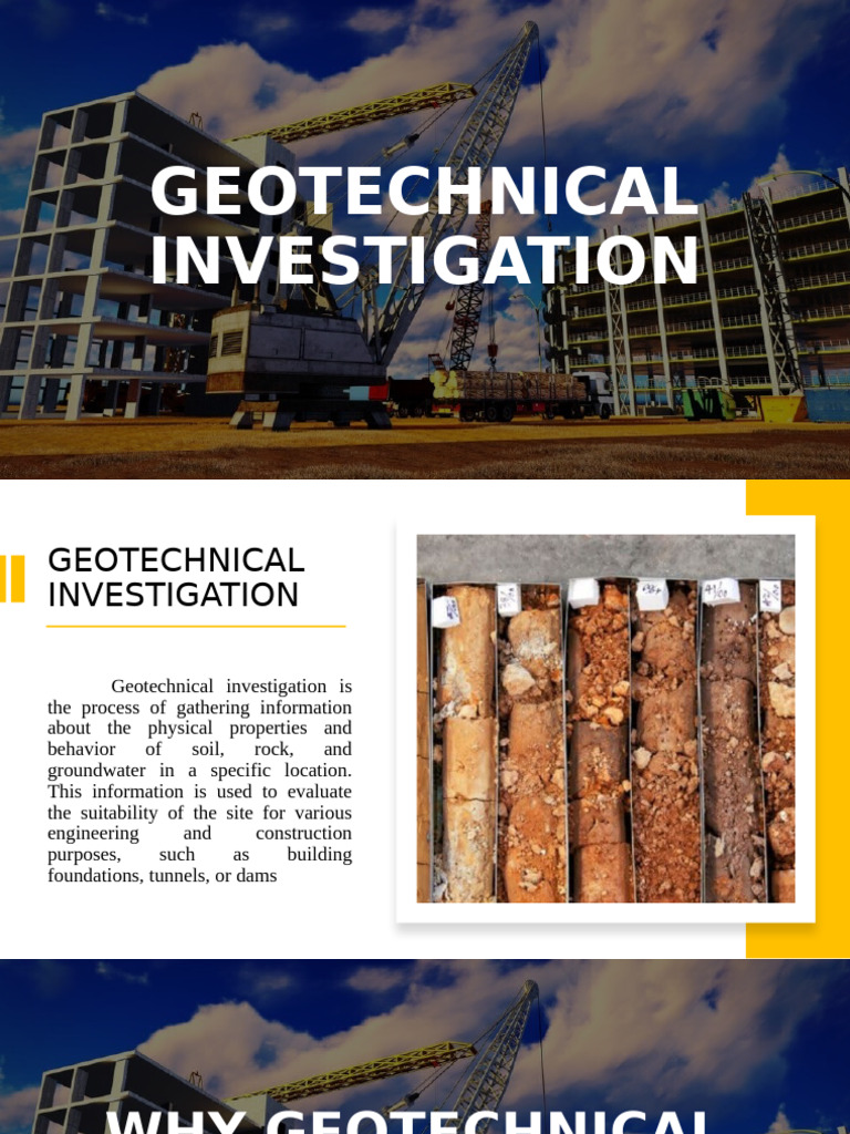 Geotechnical Investigation Overview | PDF | Geotechnical Engineering ...