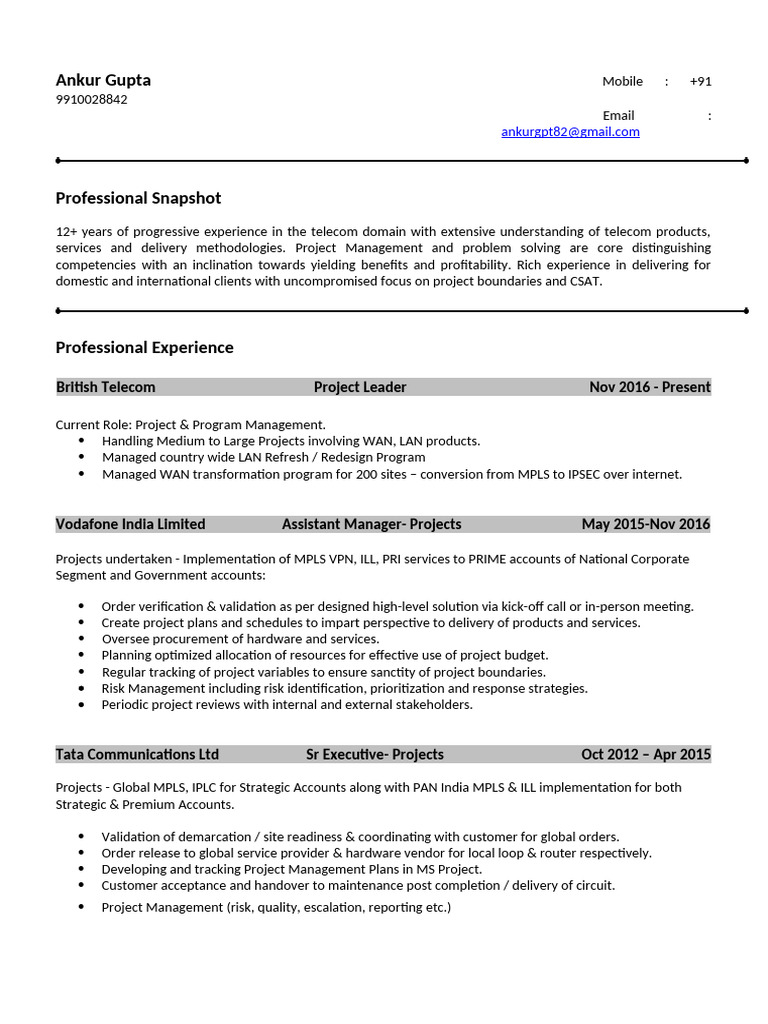 Ankur Gupta | PDF | Project Management | Computing