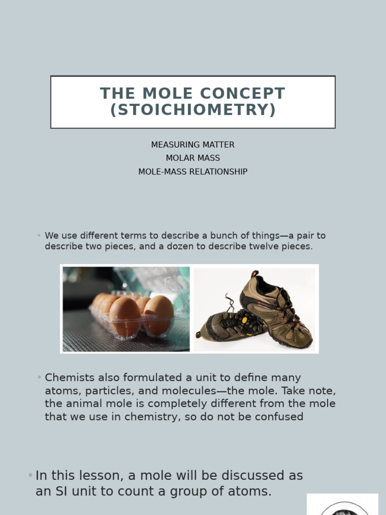 Understanding Moles and Molar Mass in Chemistry | PDF | Mole (Unit ...