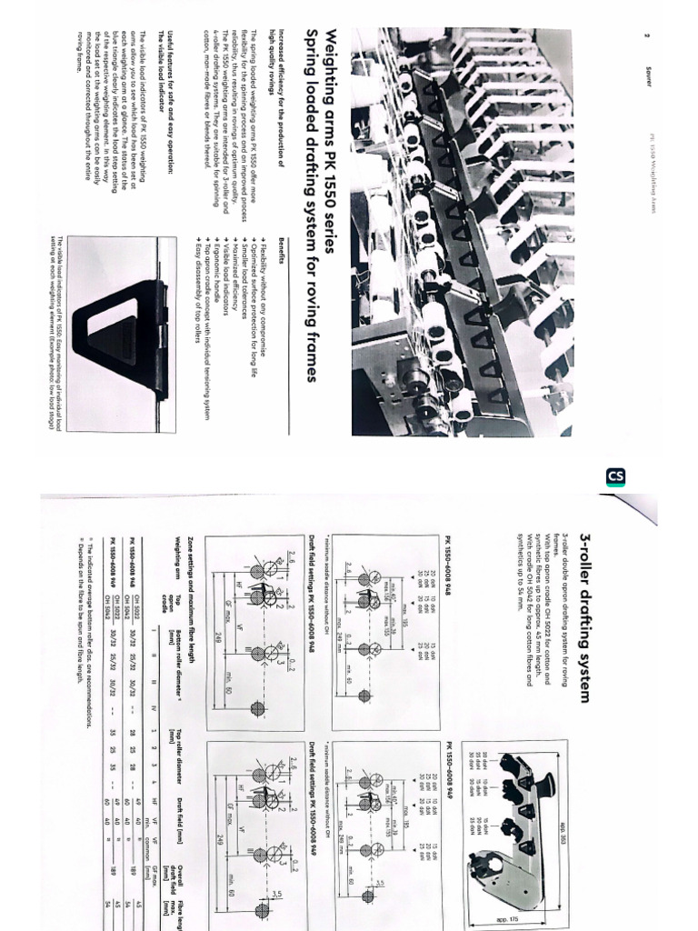 Drafting System for Roving | PDF