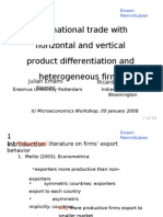 International Trade With Horizontal and Vertical Product Differentiation and Heterogeneous Firms
