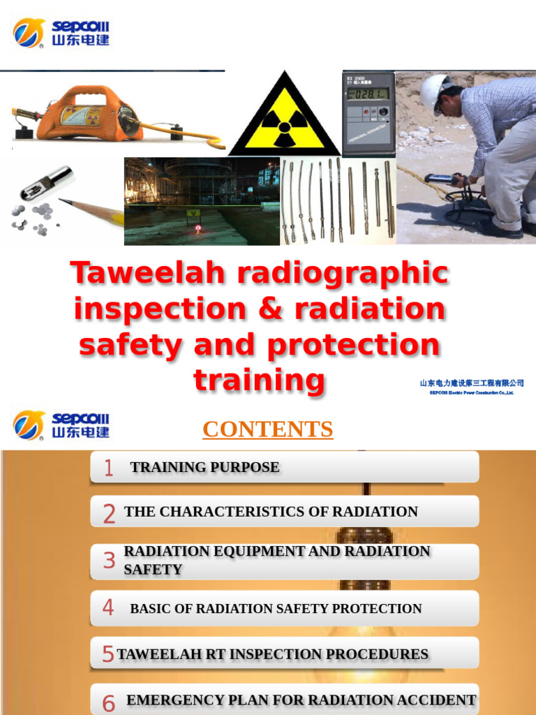Taweelah Radiation Safety Training Guide | PDF | Ionizing Radiation ...